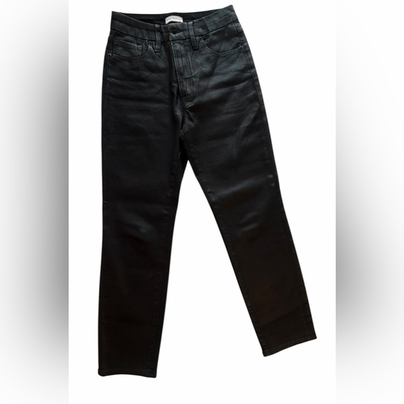 Good American Women's Good Classic Coated Pants Size 4/27 - Picture 4 of 15